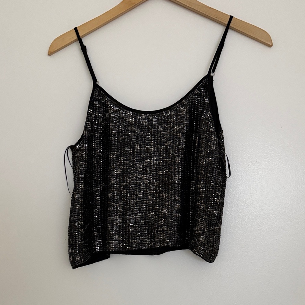 MLV Glittering Black and Silver Camisole